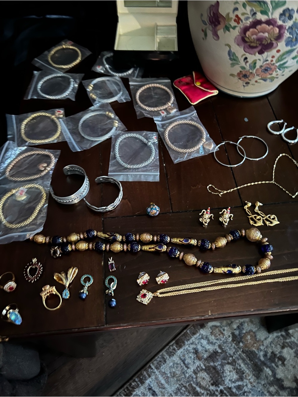 Jewelry for the night out.